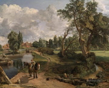 constable watercolour Painting - Flatford Mill CR Romantic John Constable